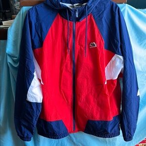 Nike men Red and Blue Jacket size large